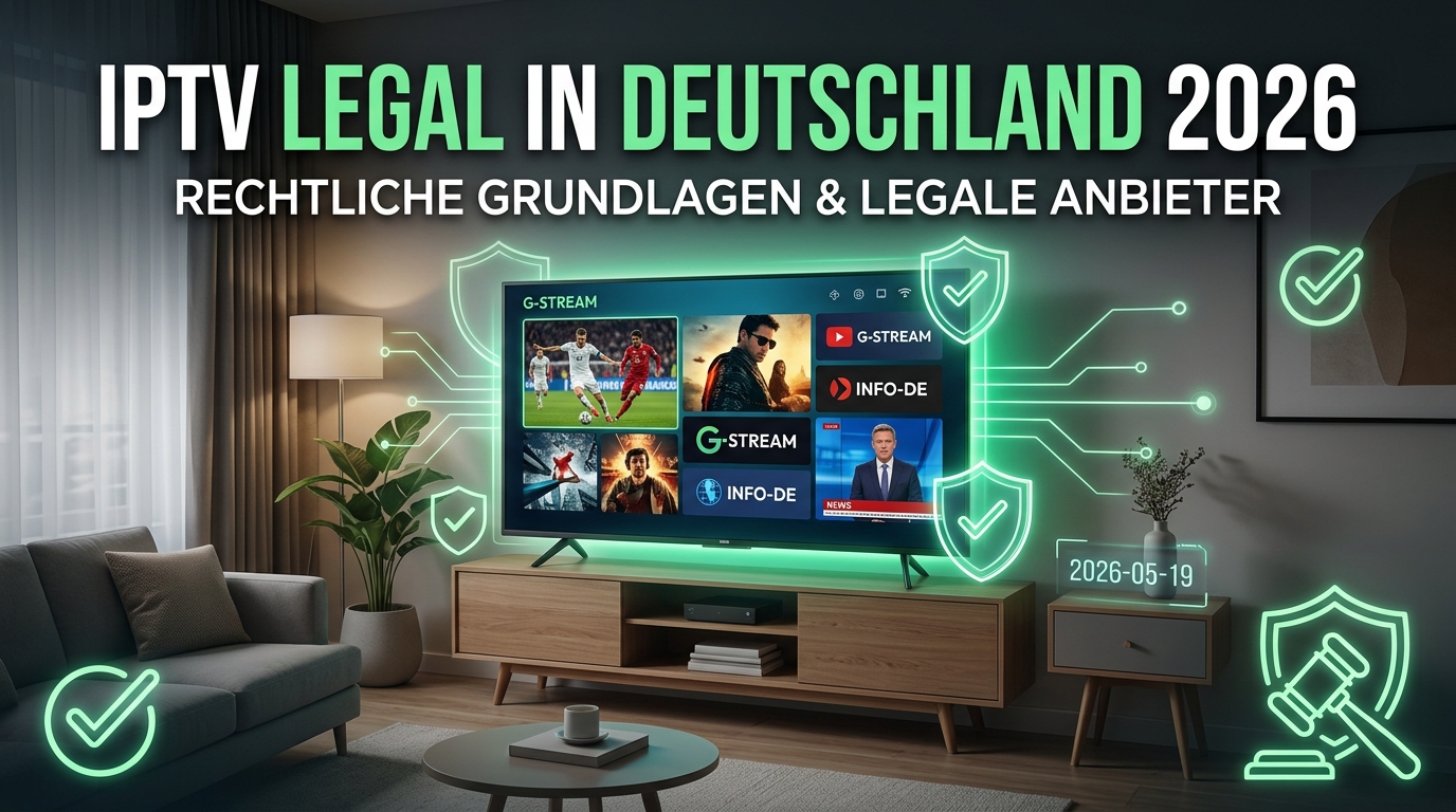 IPTV legal in Deutschland 2026 - Rechtliche Grundlagen