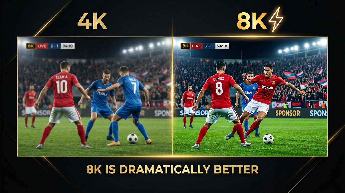 IPTV Fast 8K vs 4K comparison