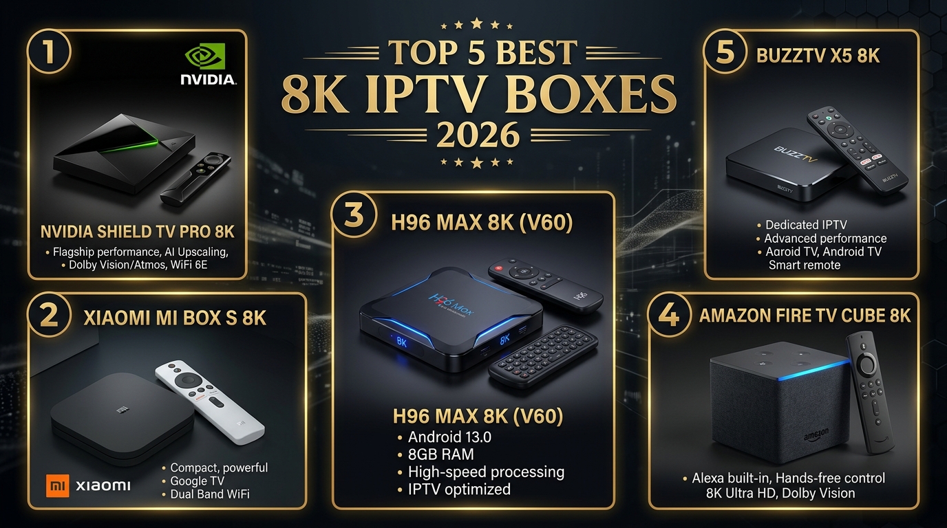 Best 8K IPTV Box comparison