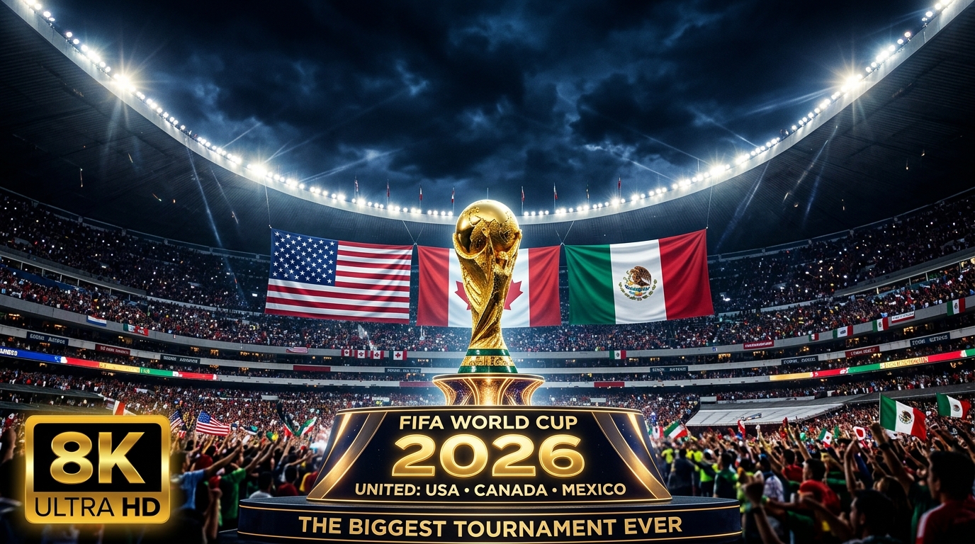 FIFA World Cup 2026 Trophy and Stadium