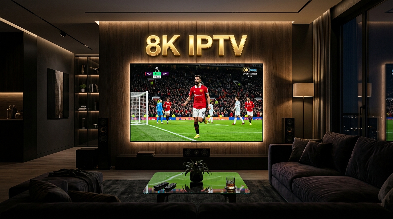 8K IPTV streaming on TV