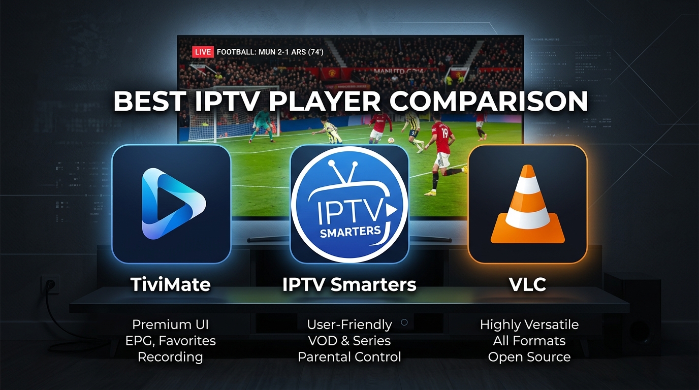Best IPTV player for 8K streaming comparison