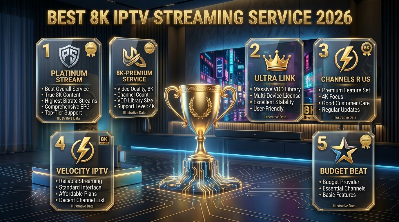 Best 8K IPTV streaming service 2026