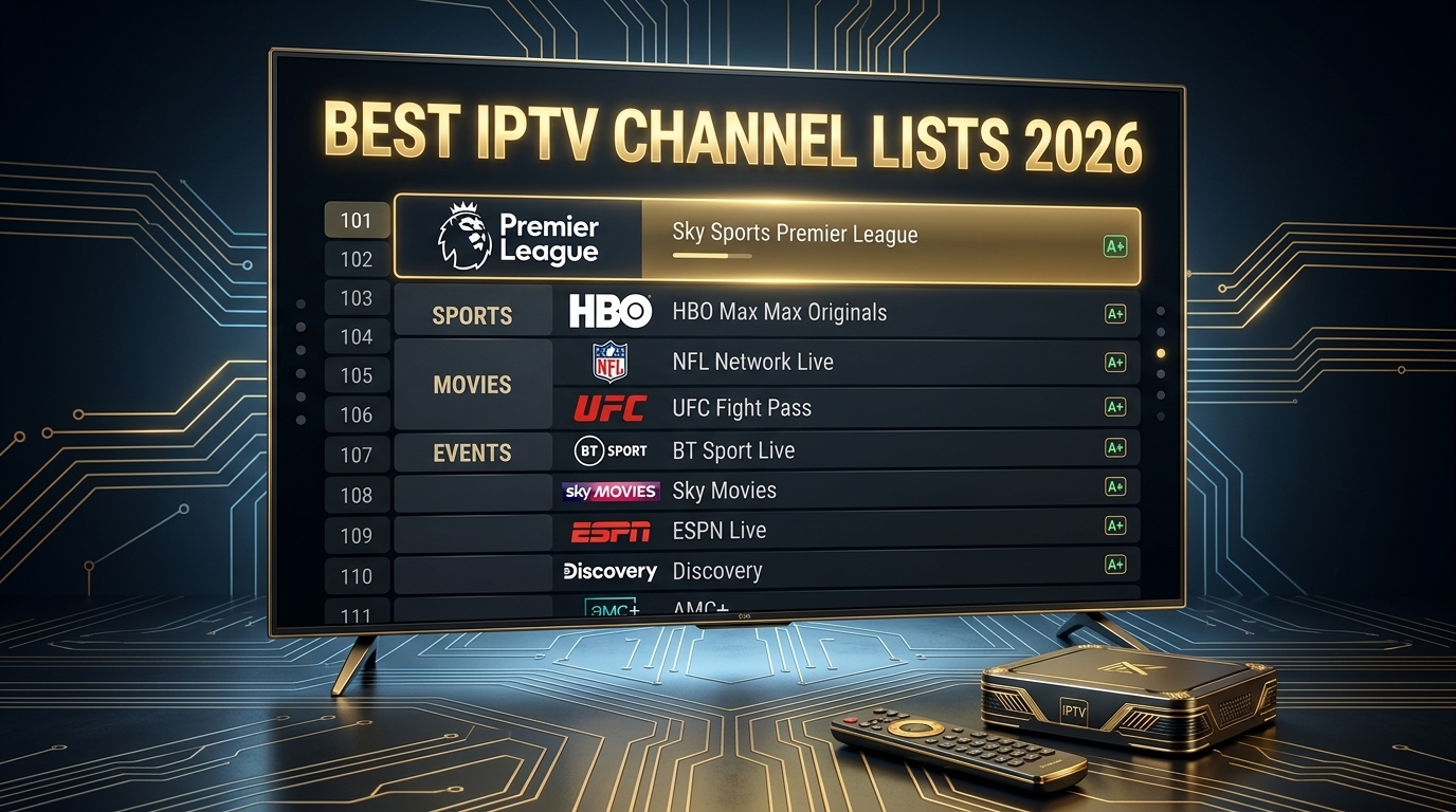 Best IPTV channel lists 2026