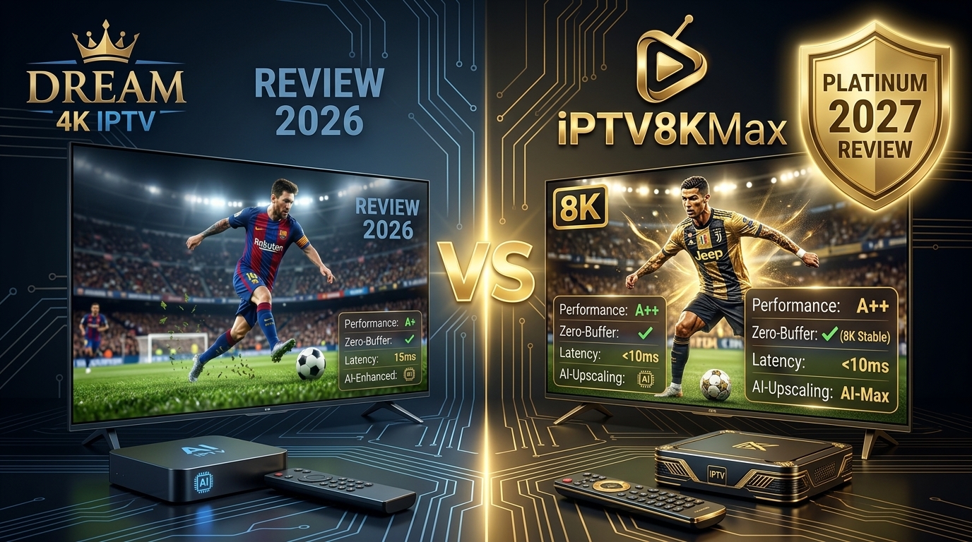 Dream 4K IPTV vs iPTV8KMax comparison