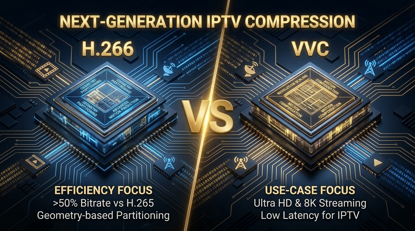 VVC H.266 codec for IPTV streaming